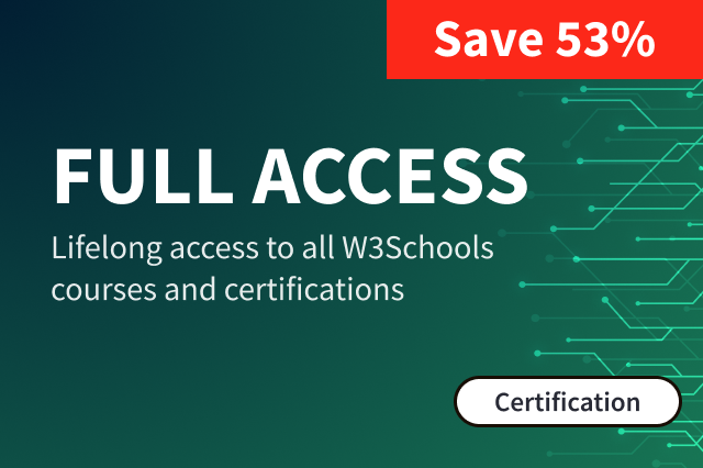 W3Schools Full Access Certification