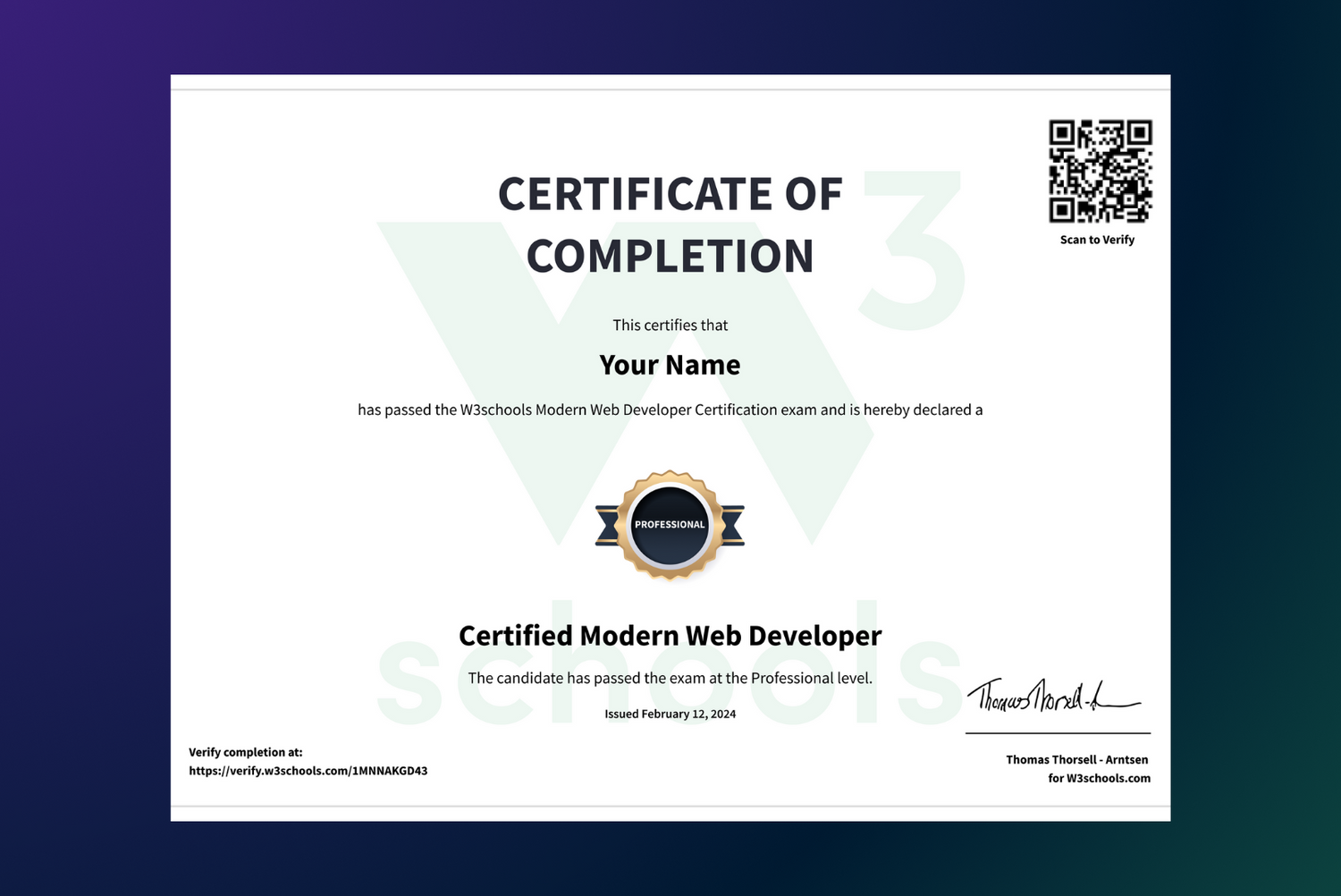 Become a Certified Modern Web Developer