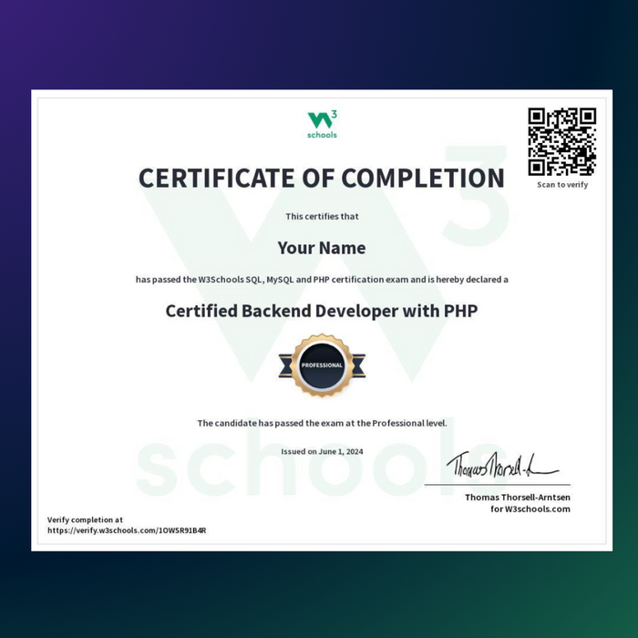 Learn Back End development with PHP