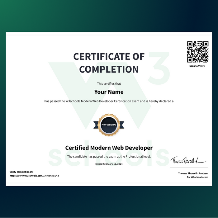 Modern Web Development Certification