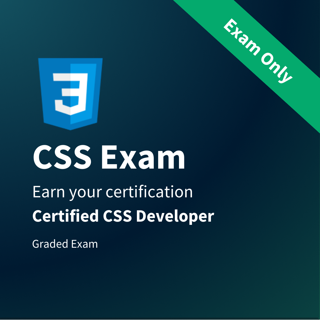 CSS Certification Exam — W3Schools.com