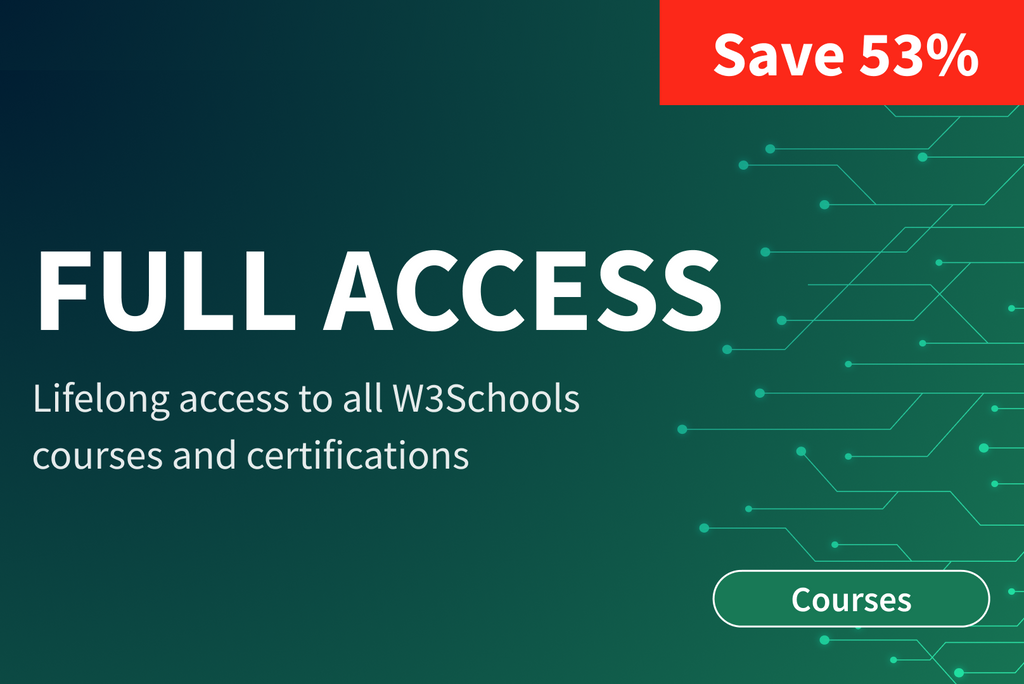 Certification Course Catalog — W3Schools.com