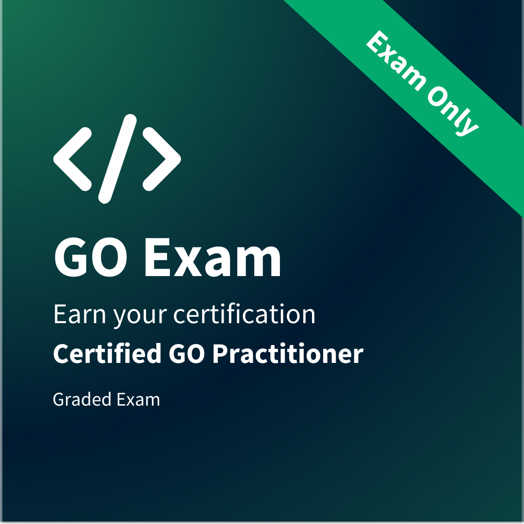 Go Certification Exam — W3Schools.com