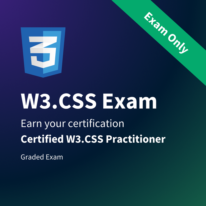 W3.CSS Certification Exam — W3Schools.com