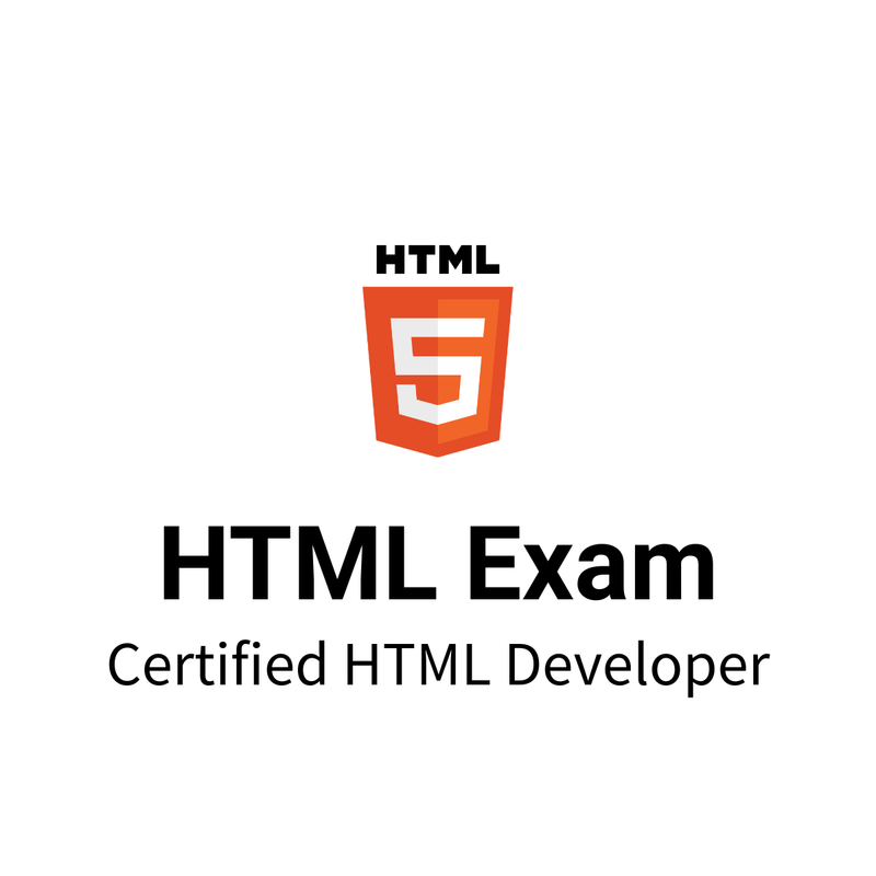 HTML Certification Exam
