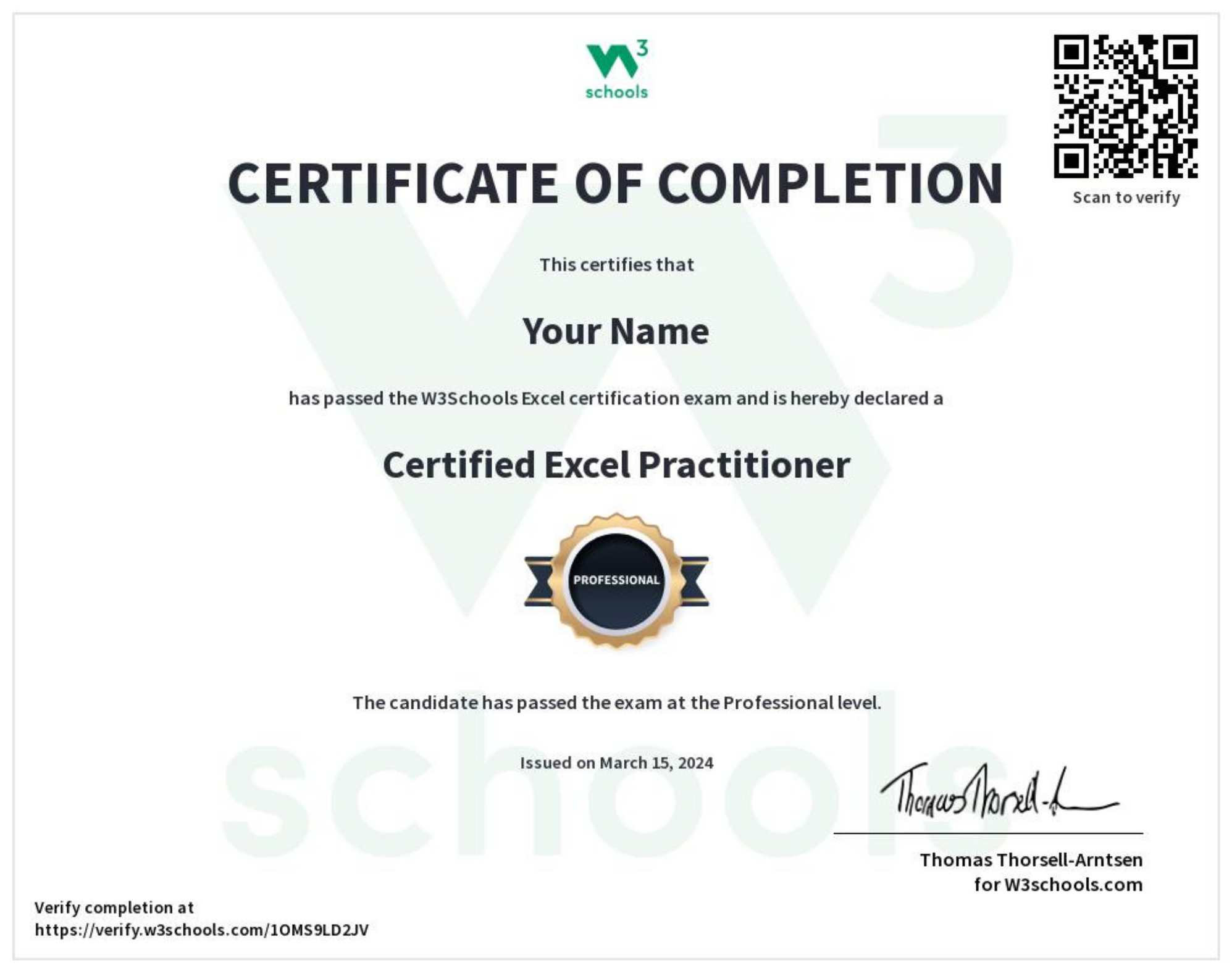Learn excel w3schools