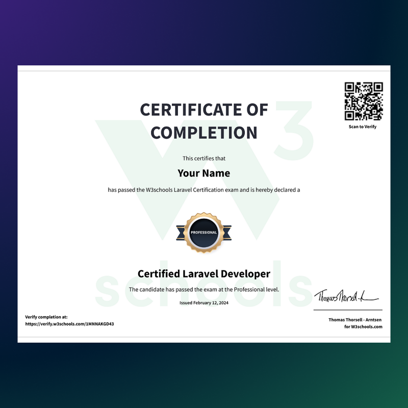 PHP Laravel Certification Exam