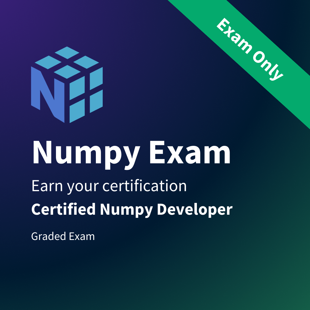 NumPy Certification Exam W3Schools Numpy certification exam w3schools