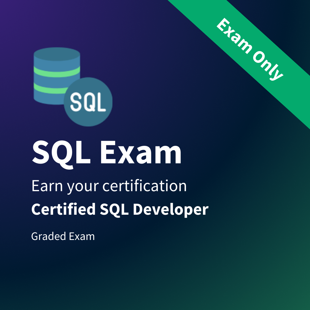 SQL Certification Exam — W3Schools.com