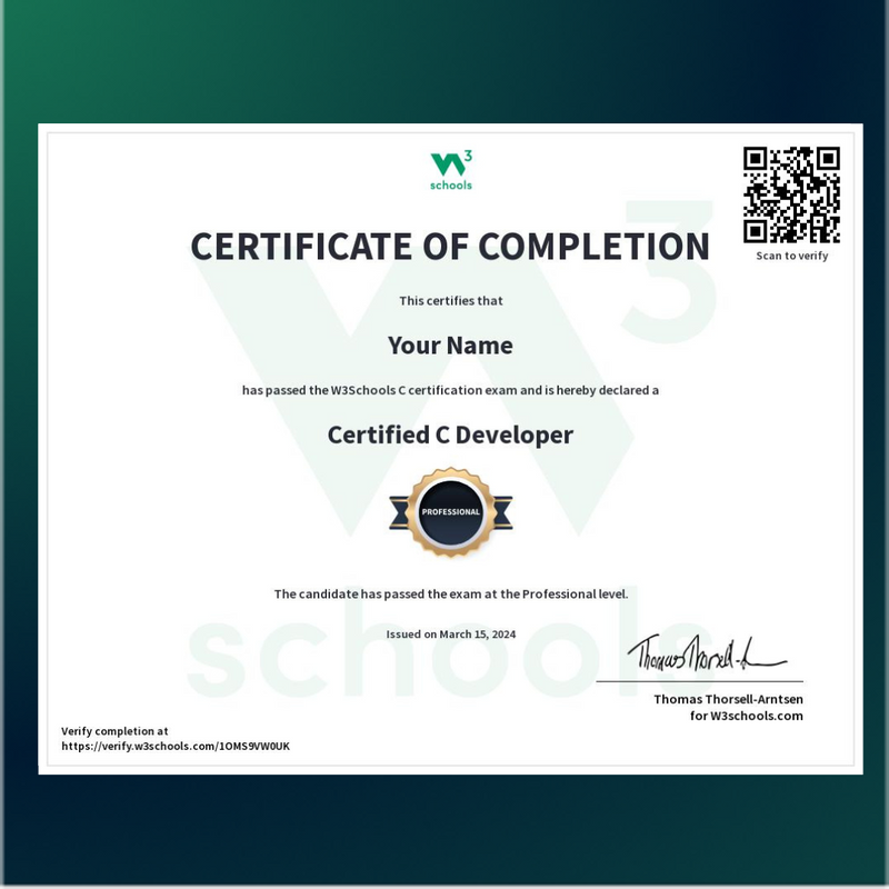 C Certification Course