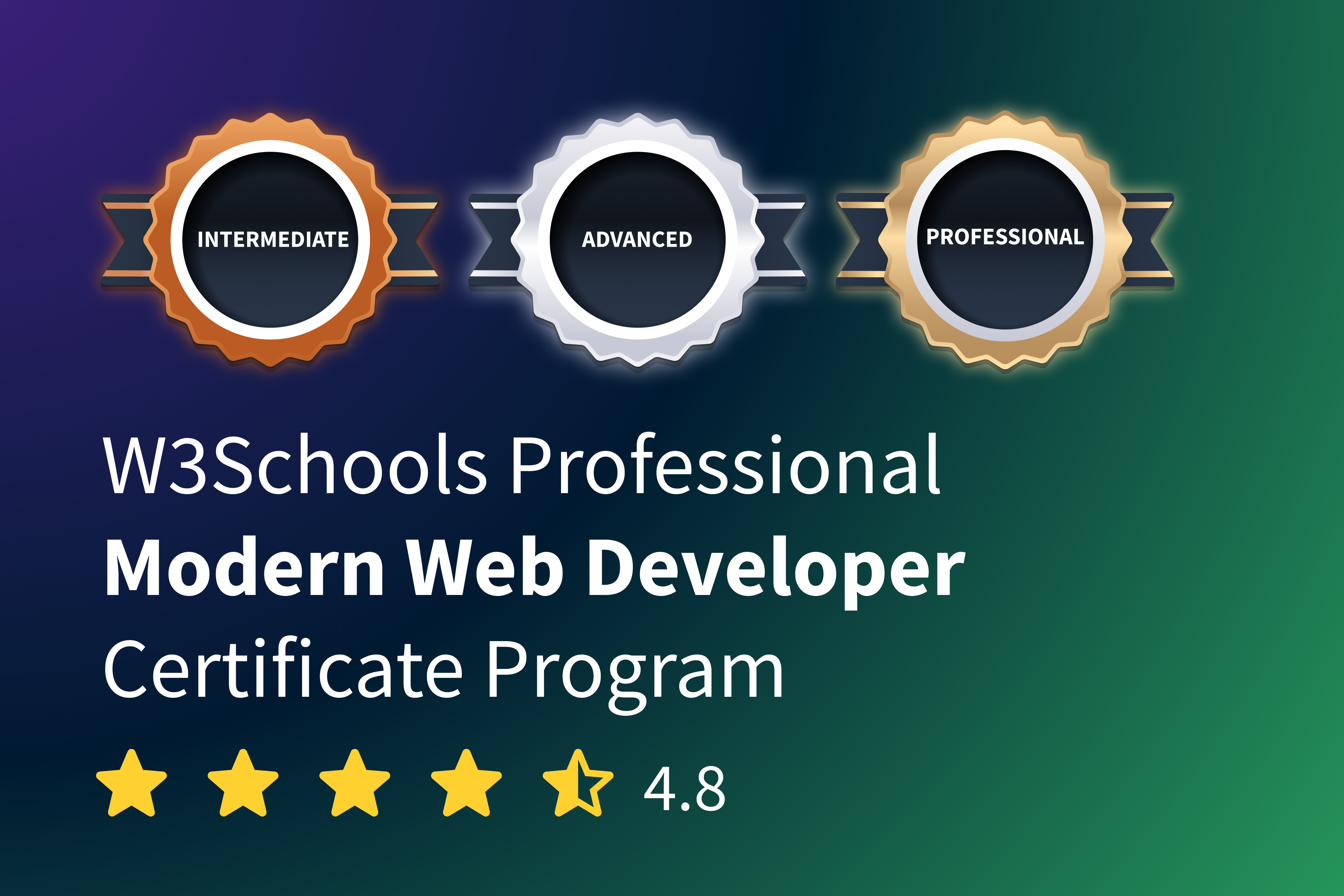 Modern Web Development Course + 7 Certificates | W3Schools — W3Schools.com
