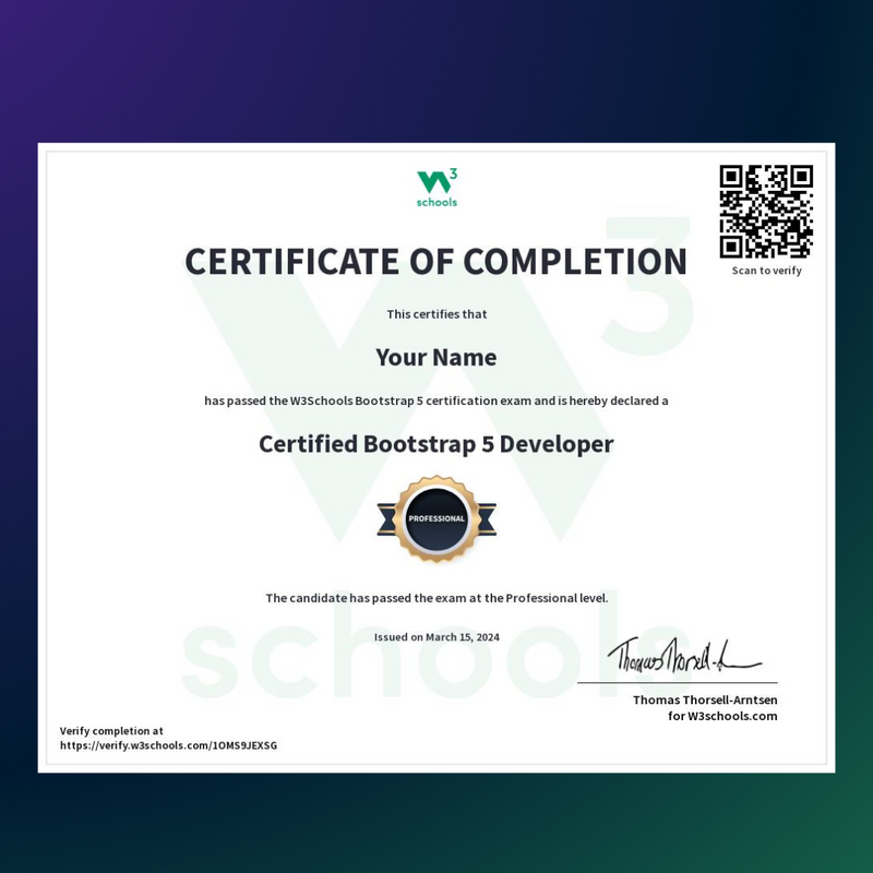 Bootstrap 5 Certification Course