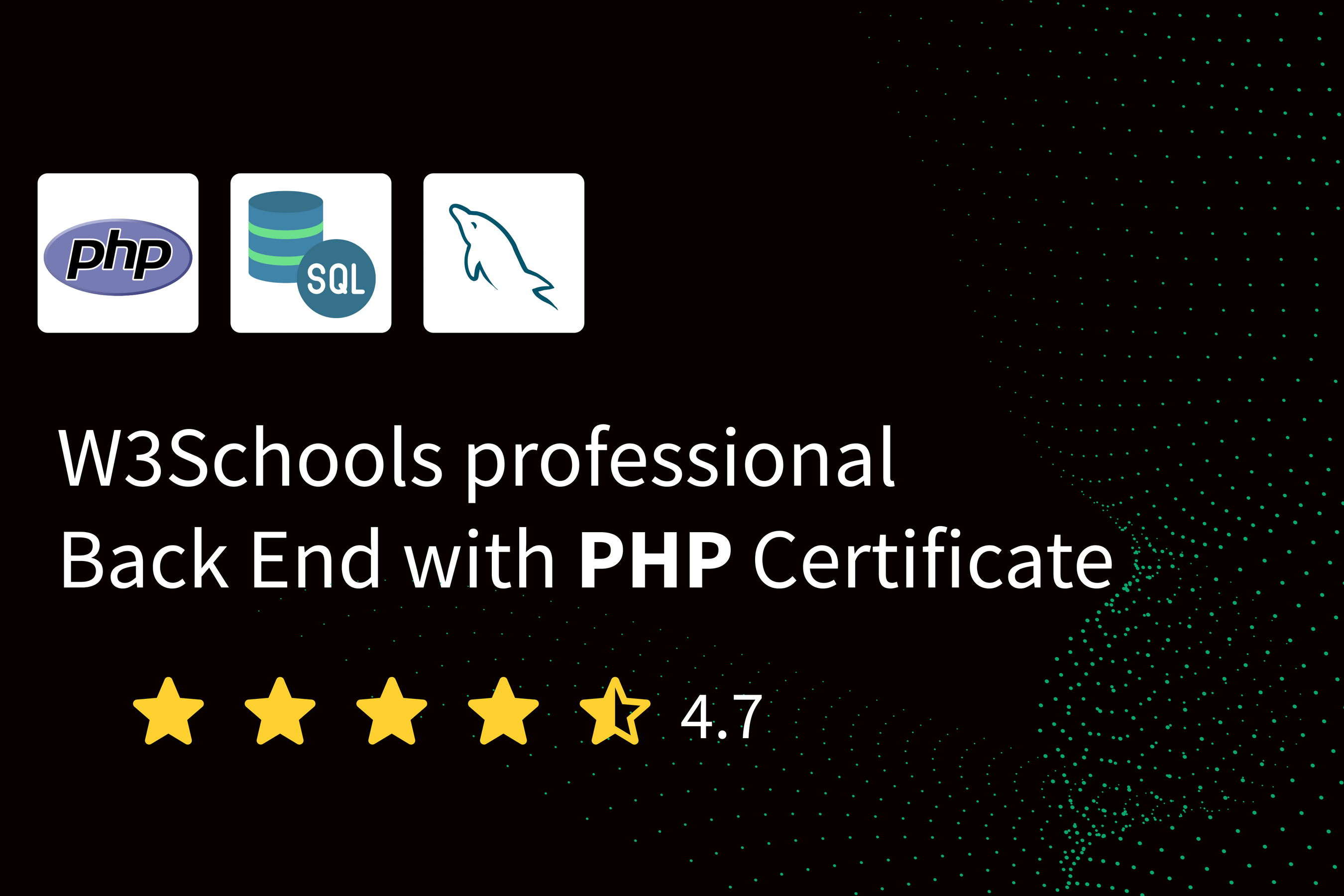 Learn Back End development with PHP — W3Schools.com