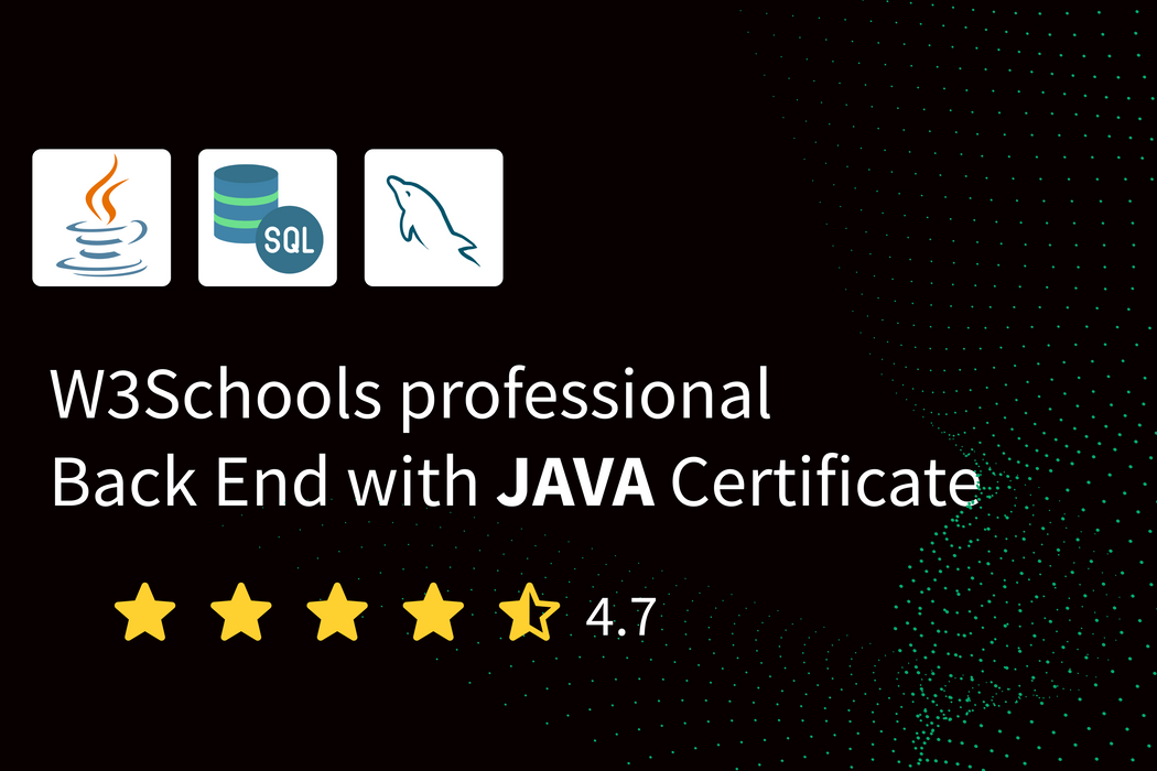 Learn Back End development with Java — W3Schools.com
