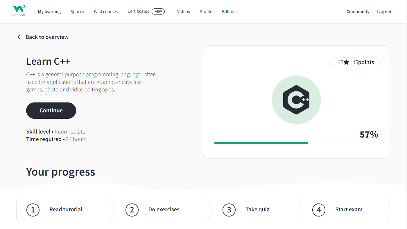 Learn C++ β W3Schools.com