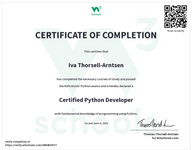 Python Certification Exam — W3Schools.com