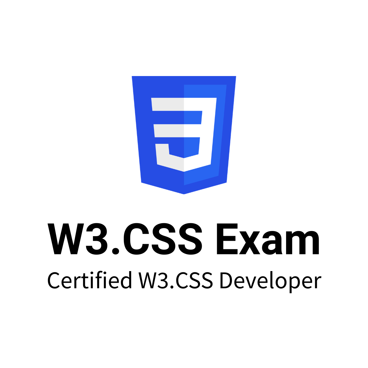 W3.CSS Certificate Exam | W3Schools — W3Schools.com