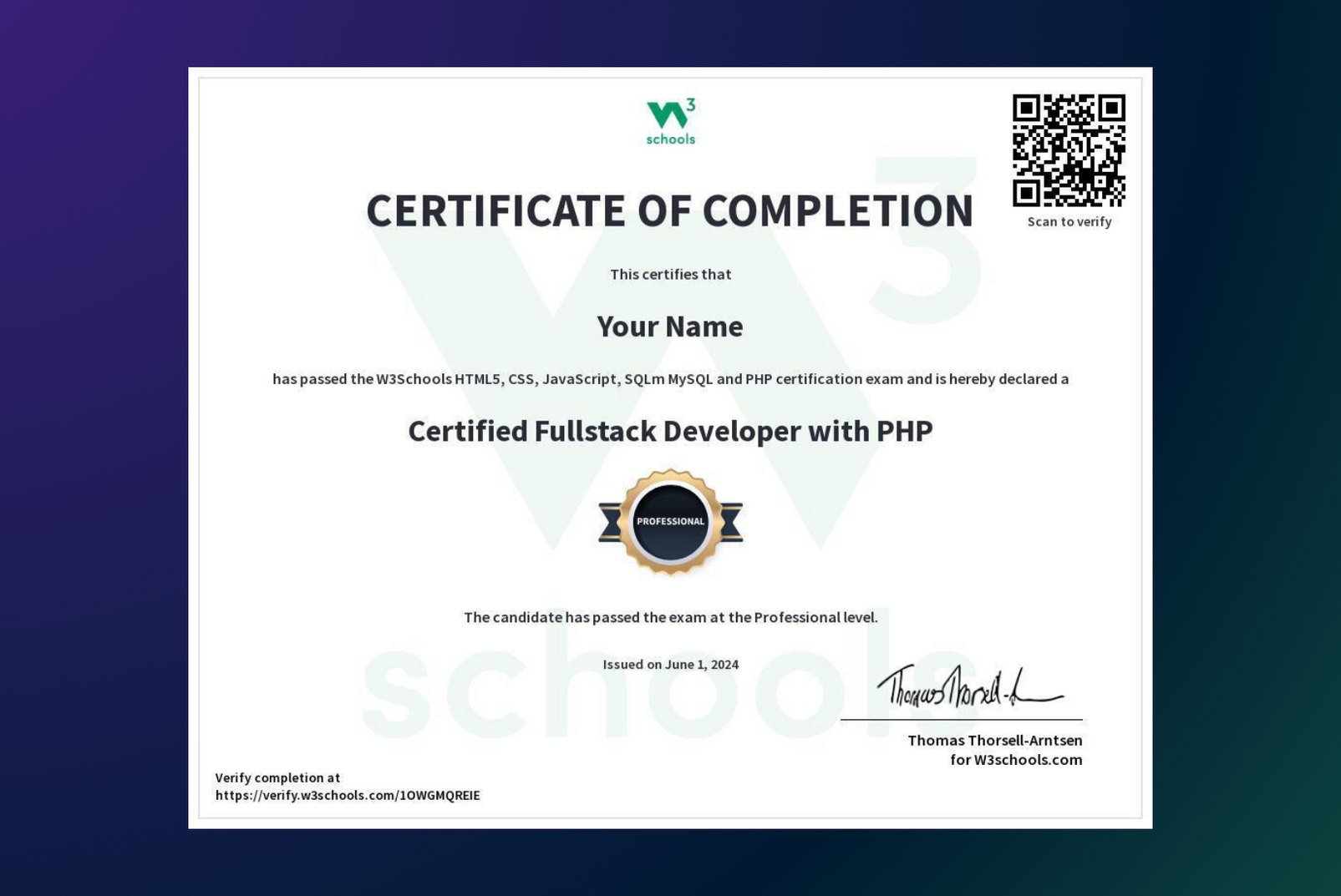 Learn Full Stack Development with PHP — W3Schools.com