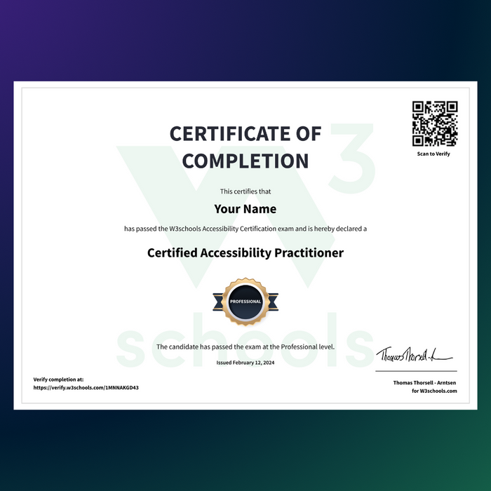 Accessibility Certification Exam