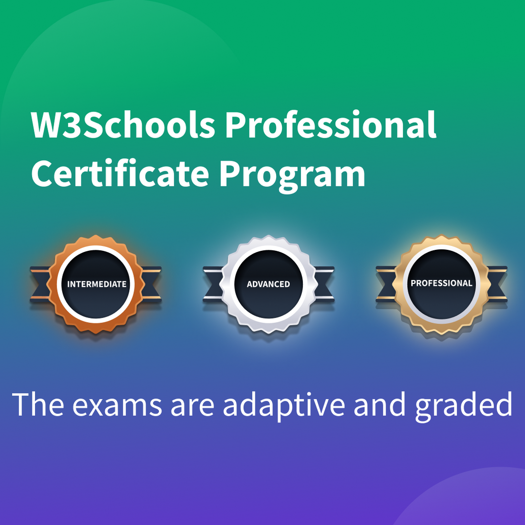 JavaScript Certification Exam — W3Schools.com
