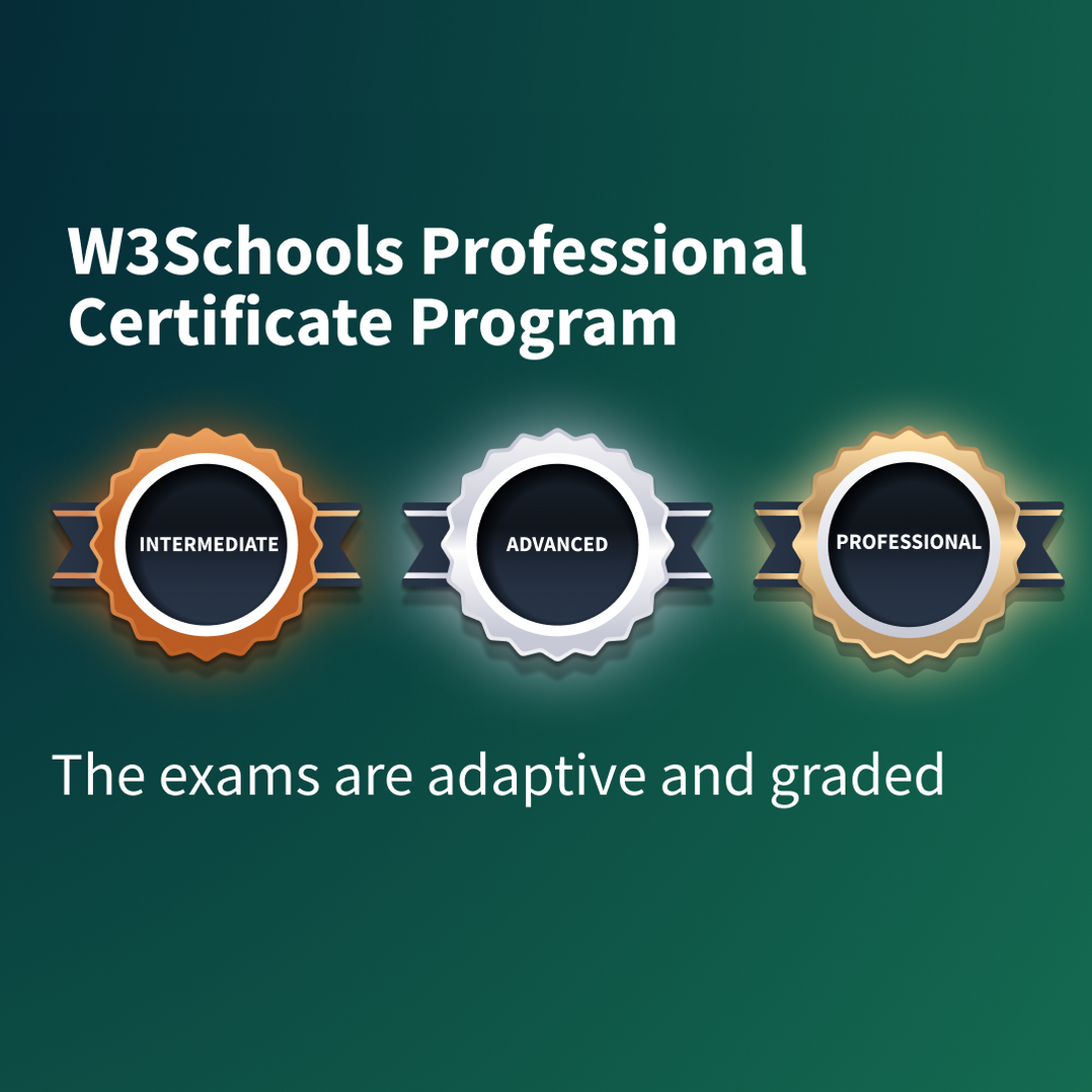 Java Certification Exam — W3Schools.com