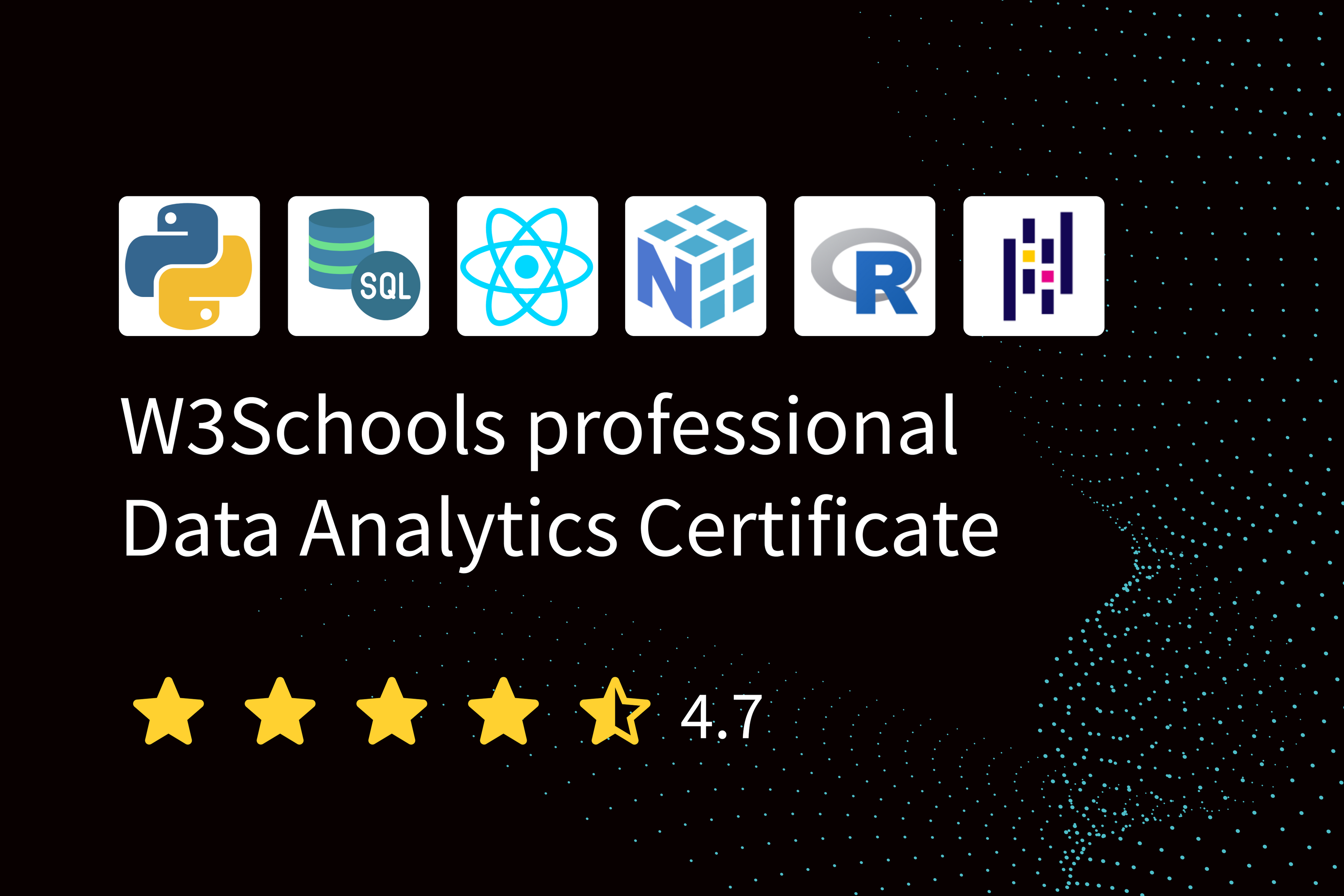 Data Analytics Certification — W3Schools.com