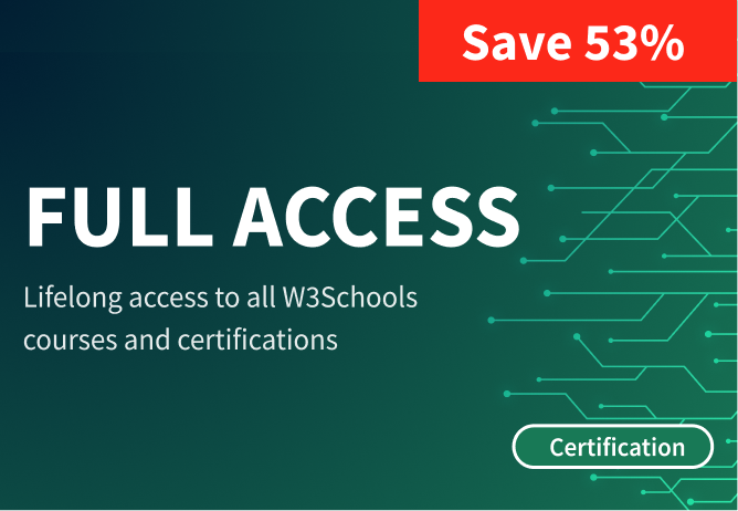 W3Schools Full Access Certification