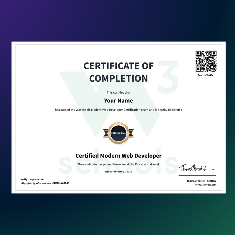 Modern Web Development Certification Course