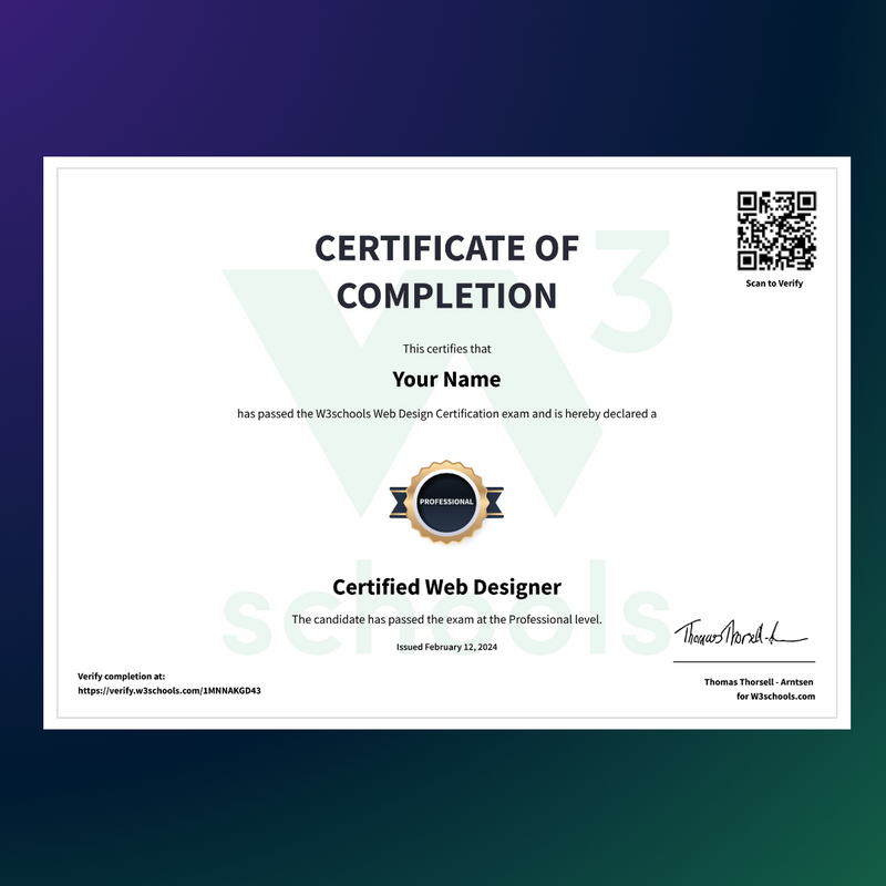 Web Design Certification Course
