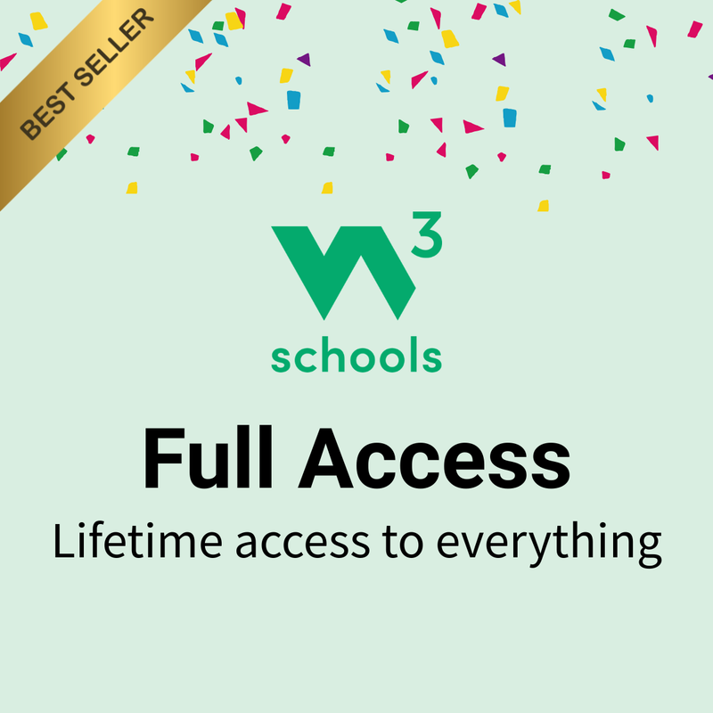 W3Schools Full Access Certification