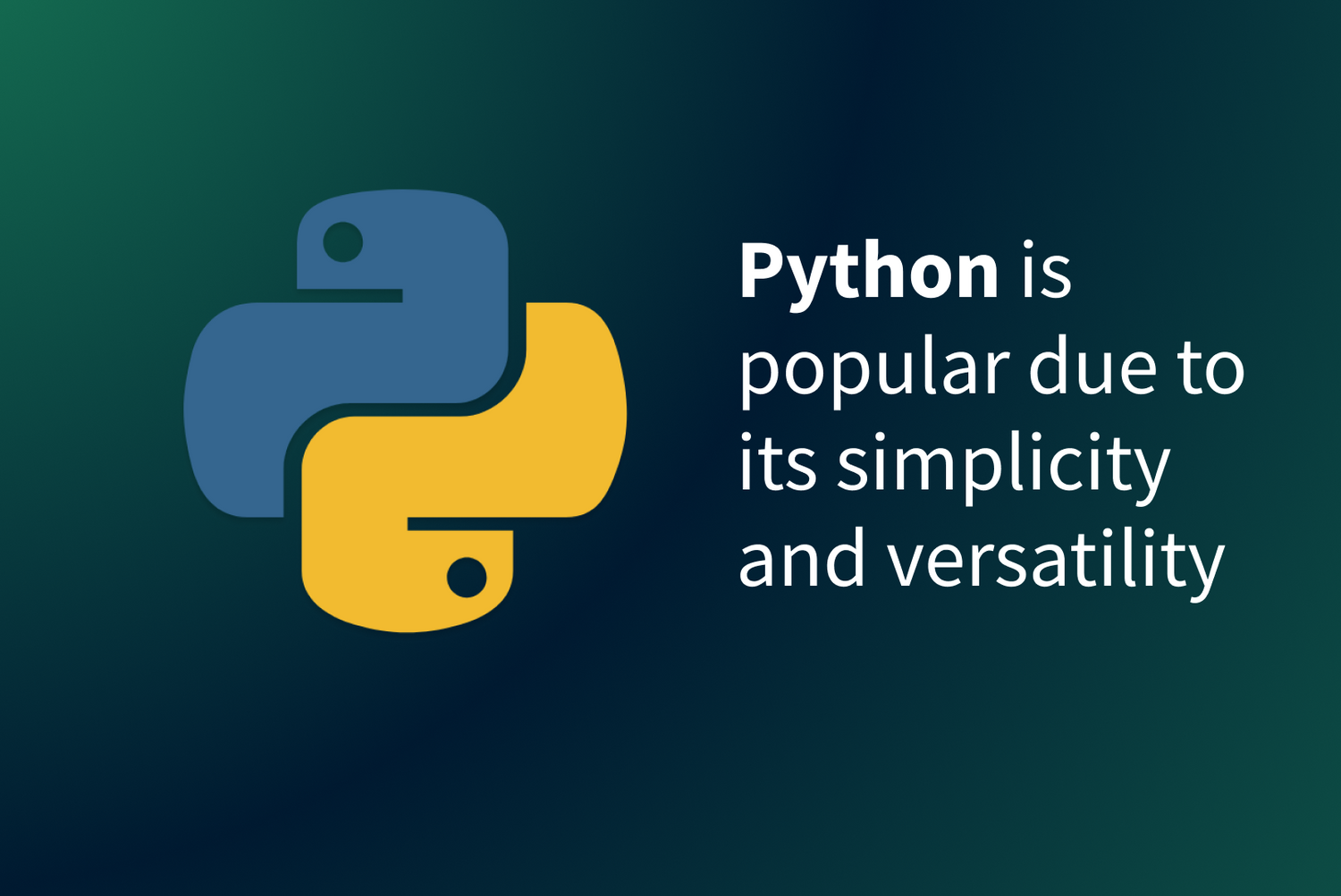 Why Python?