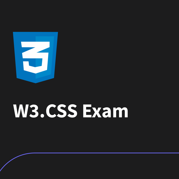 W3.CSS Certification Exam