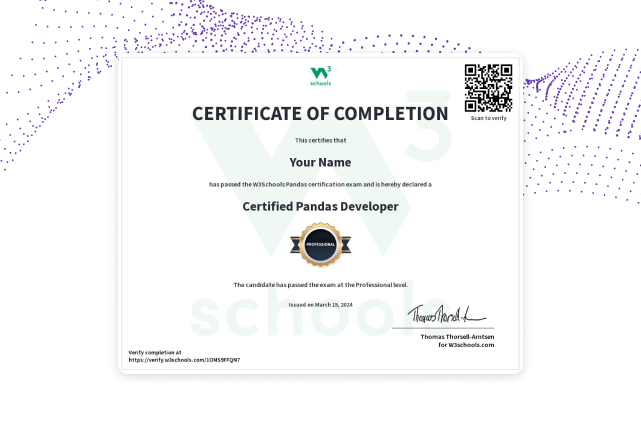 Pandas Certification Exam