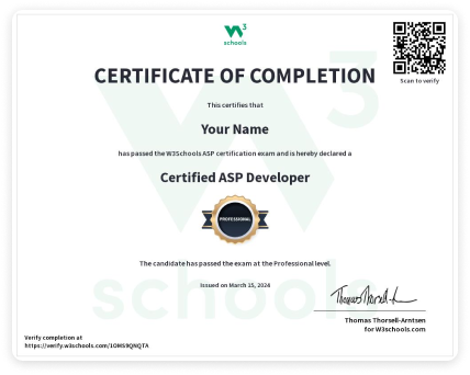 Benefits of ASP Certificate: