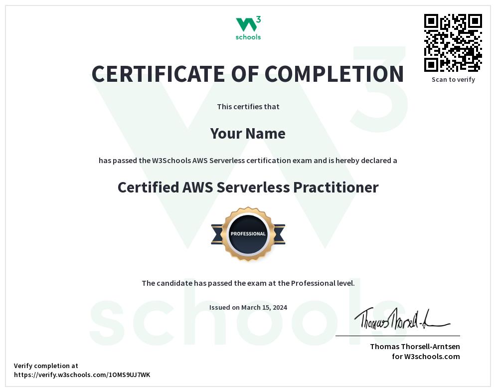 Benefits of AWS Serverless Developer Certificate: