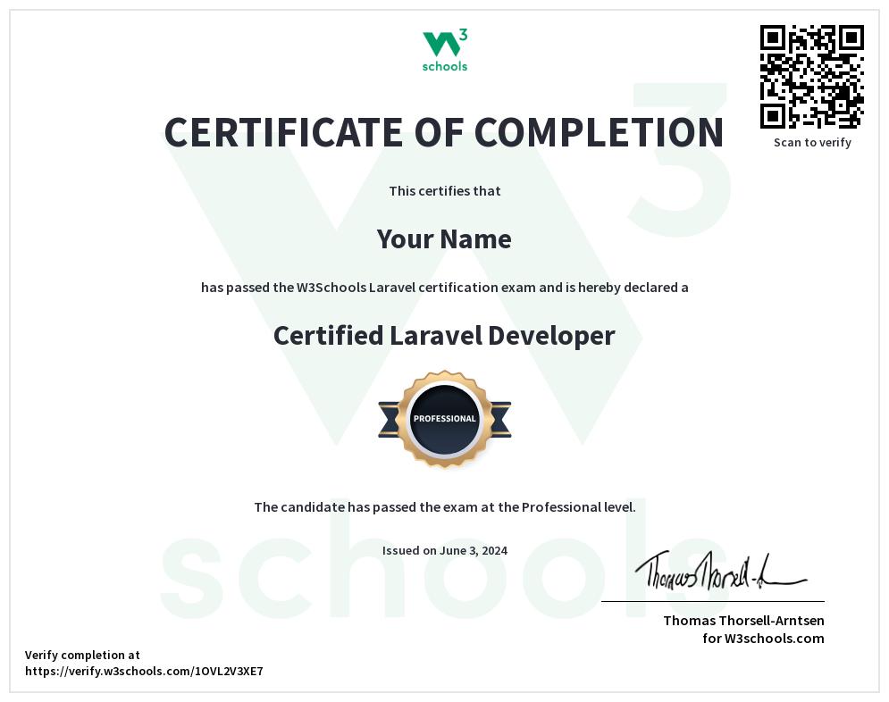 Benefits of PHP Laravel Certificate: