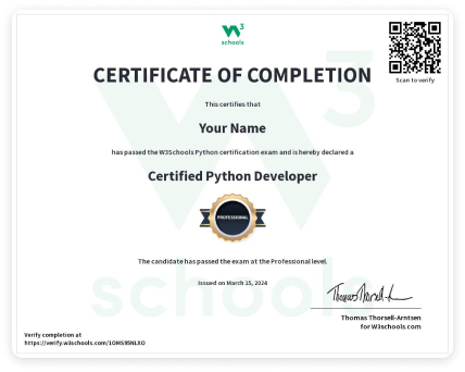 Benefits of Python Certificate: