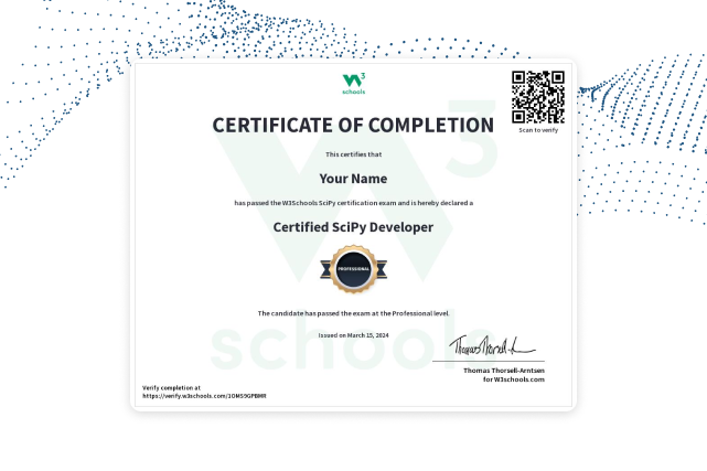 SciPy Certification Exam