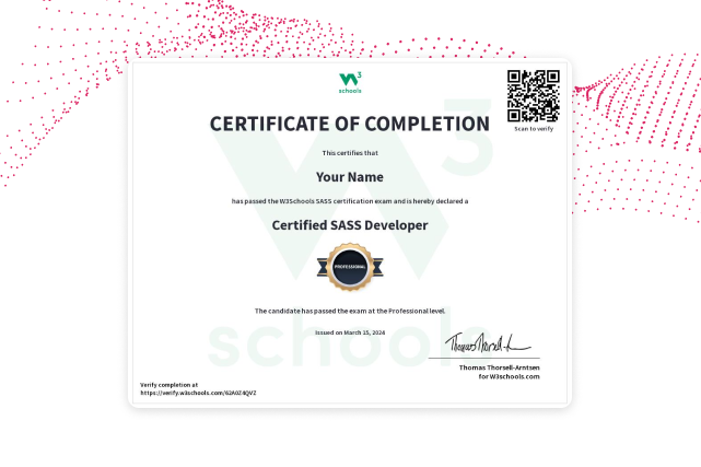 SASS Certification Exam