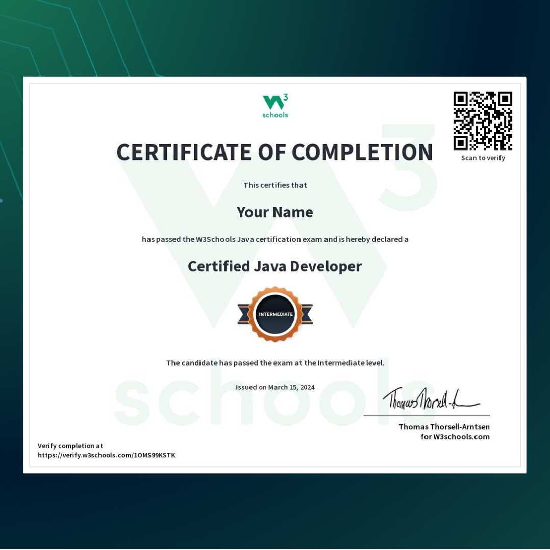 Learn Java — W3Schools.com